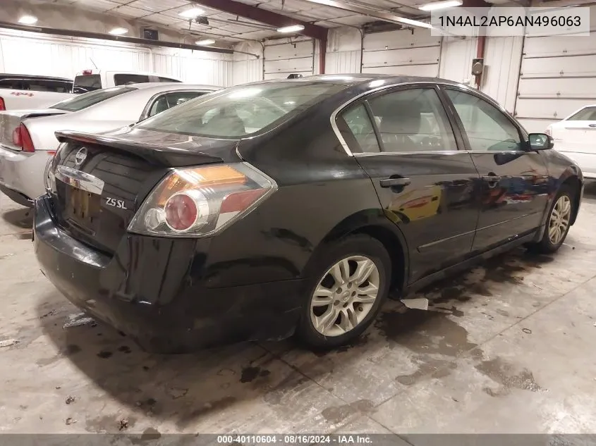 2010 Nissan Altima 2.5 S VIN: 1N4AL2AP6AN496063 Lot: 40110604