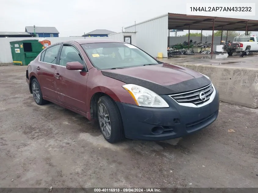 2010 Nissan Altima 2.5 S VIN: 1N4AL2AP7AN433232 Lot: 40116918