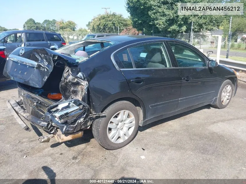 2010 Nissan Altima S VIN: 1N4AL2AP6AN456212 Lot: 40121440