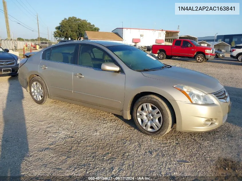 2010 Nissan Altima 2.5 S VIN: 1N4AL2AP2AC163841 Lot: 40134627