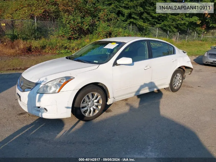 2010 Nissan Altima S VIN: 1N4AL2AP0AN410911 Lot: 40142517