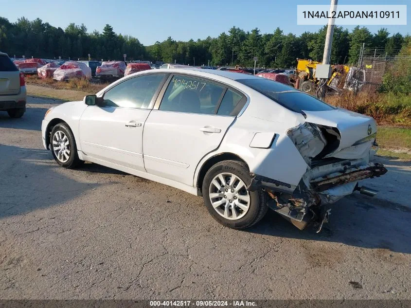 2010 Nissan Altima S VIN: 1N4AL2AP0AN410911 Lot: 40142517