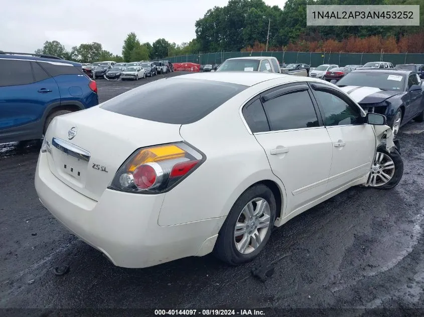 2010 Nissan Altima 2.5 S VIN: 1N4AL2AP3AN453252 Lot: 40144097