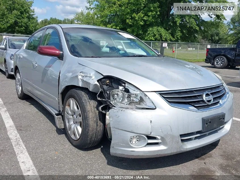 2010 Nissan Altima S VIN: 1N4AL2AP7AN525747 Lot: 40153693