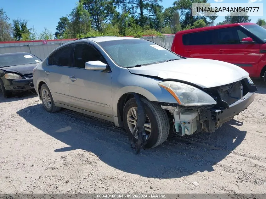 2010 Nissan Altima 2.5 S VIN: 1N4AL2AP4AN549777 Lot: 40160363