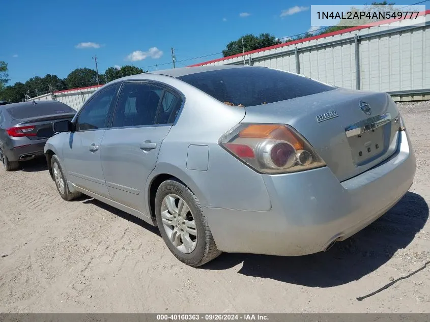 2010 Nissan Altima 2.5 S VIN: 1N4AL2AP4AN549777 Lot: 40160363