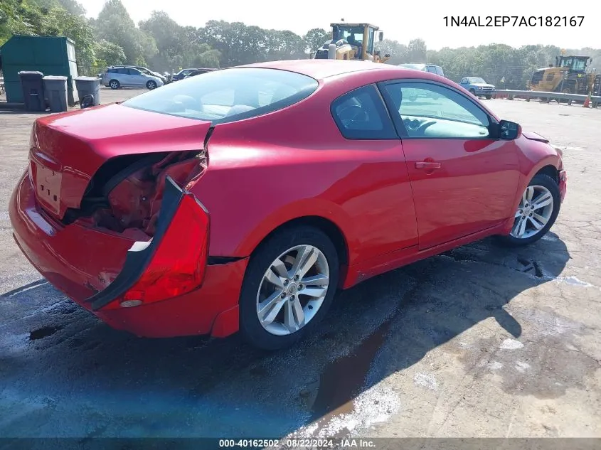 2010 Nissan Altima 2.5 S VIN: 1N4AL2EP7AC182167 Lot: 40162502