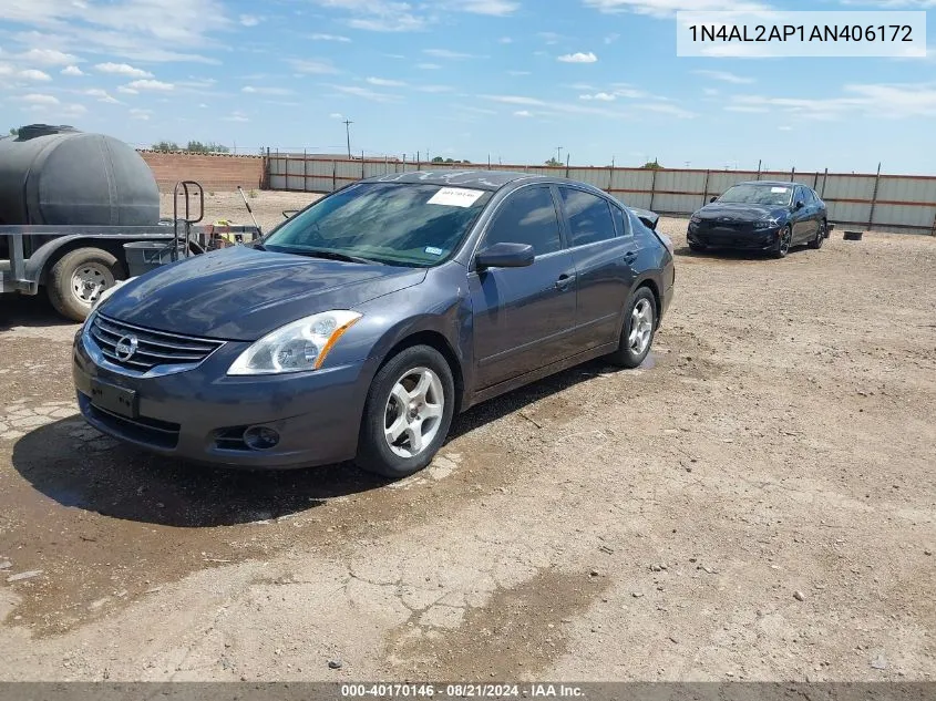 2010 Nissan Altima 2.5 S VIN: 1N4AL2AP1AN406172 Lot: 40170146