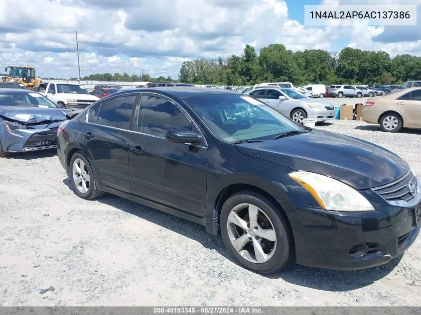 2010 Nissan Altima 2.5 S VIN: 1N4AL2AP6AC137386 Lot: 40193345