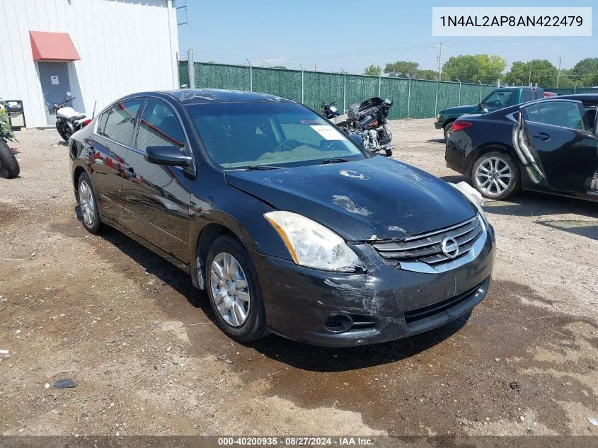 2010 Nissan Altima 2.5 S VIN: 1N4AL2AP8AN422479 Lot: 40200935