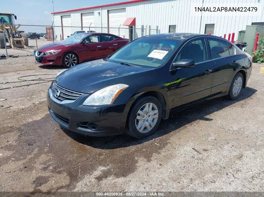 2010 Nissan Altima 2.5 S VIN: 1N4AL2AP8AN422479 Lot: 40200935