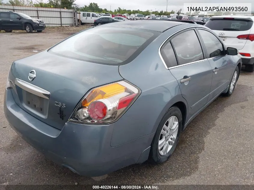 2010 Nissan Altima 2.5 S VIN: 1N4AL2AP5AN493560 Lot: 40226144