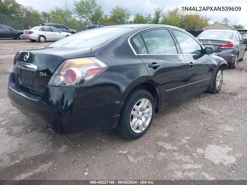 2010 Nissan Altima 2.5 S VIN: 1N4AL2APXAN539609 Lot: 40227146