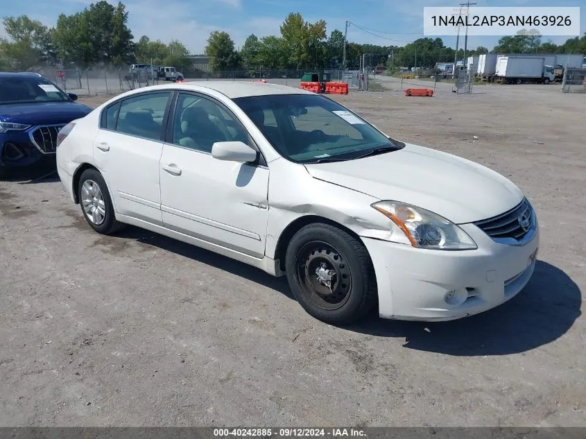 2010 Nissan Altima 2.5 VIN: 1N4AL2AP3AN463926 Lot: 40242885