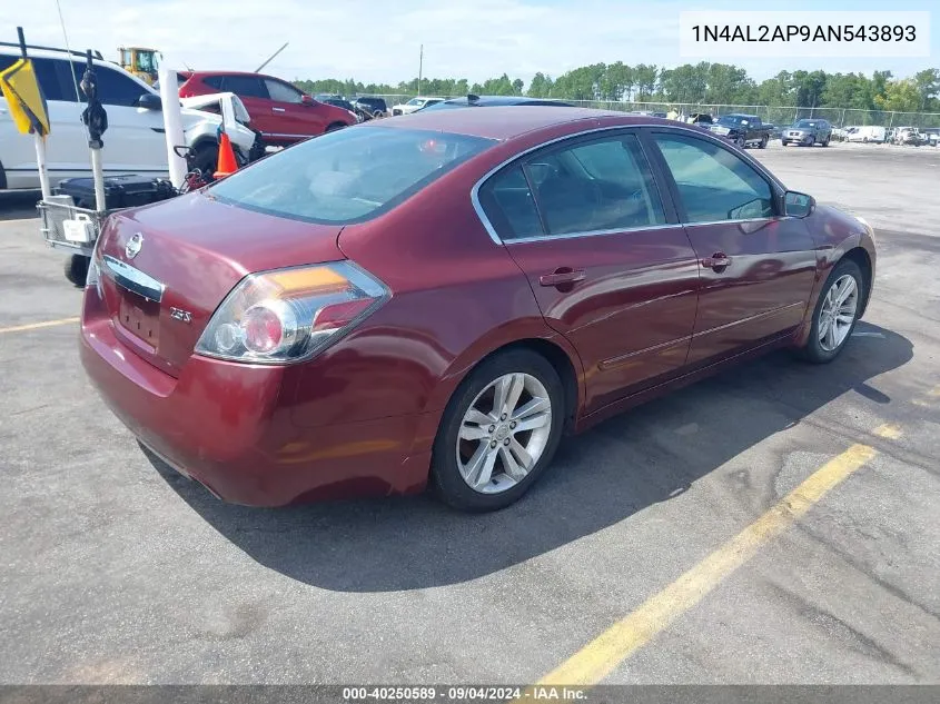 2010 Nissan Altima 2.5 S VIN: 1N4AL2AP9AN543893 Lot: 40250589