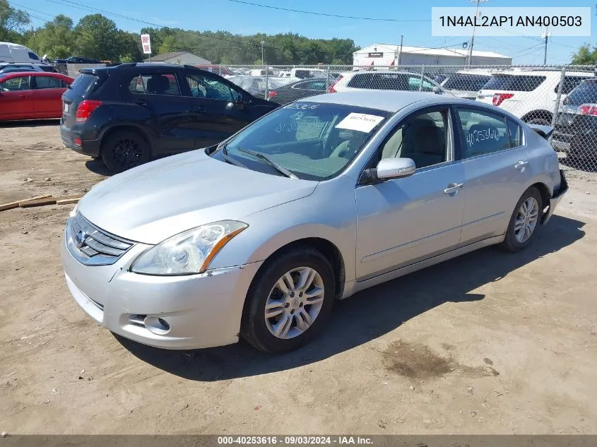 2010 Nissan Altima 2.5 S VIN: 1N4AL2AP1AN400503 Lot: 40253616