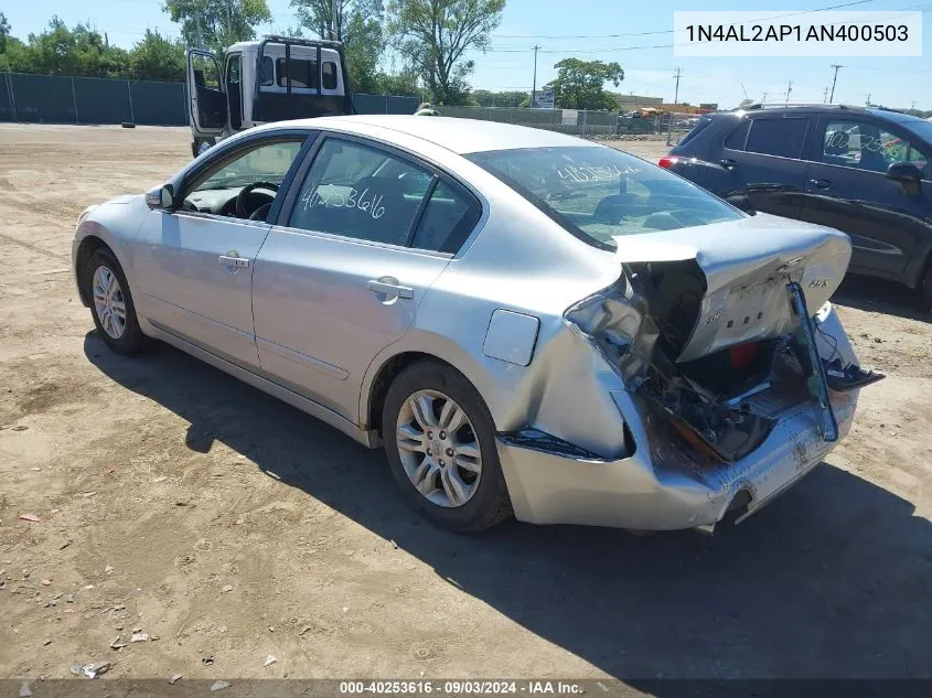 2010 Nissan Altima 2.5 S VIN: 1N4AL2AP1AN400503 Lot: 40253616