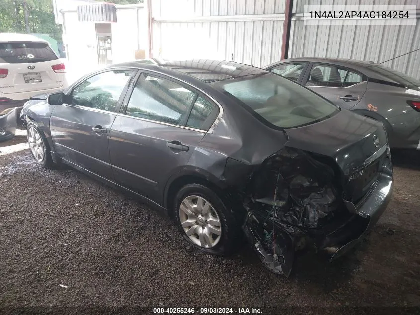 2010 Nissan Altima 2.5 S VIN: 1N4AL2AP4AC184254 Lot: 40255246