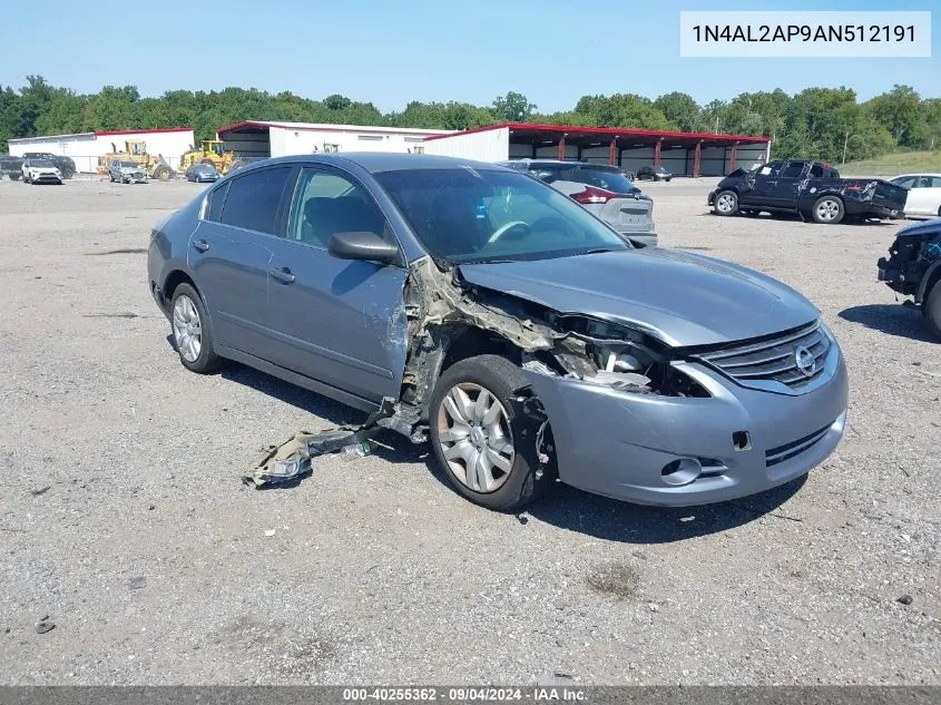 2010 Nissan Altima S VIN: 1N4AL2AP9AN512191 Lot: 40255362