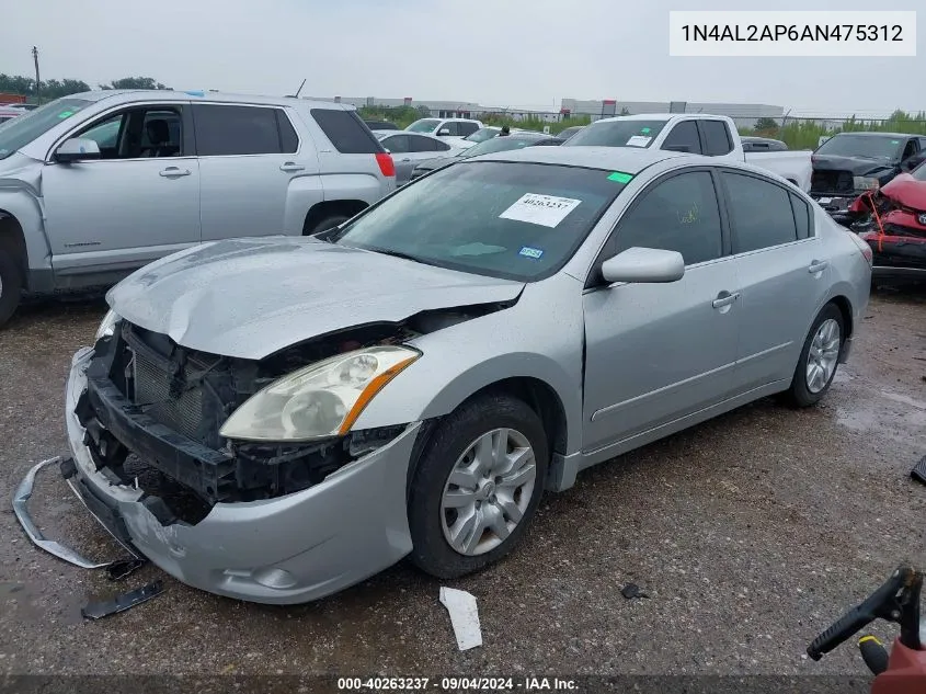 2010 Nissan Altima S VIN: 1N4AL2AP6AN475312 Lot: 40263237