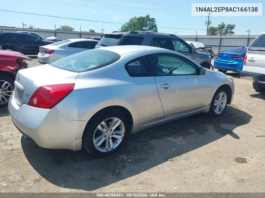 2010 Nissan Altima 2.5 S VIN: 1N4AL2EP8AC166138 Lot: 40265453