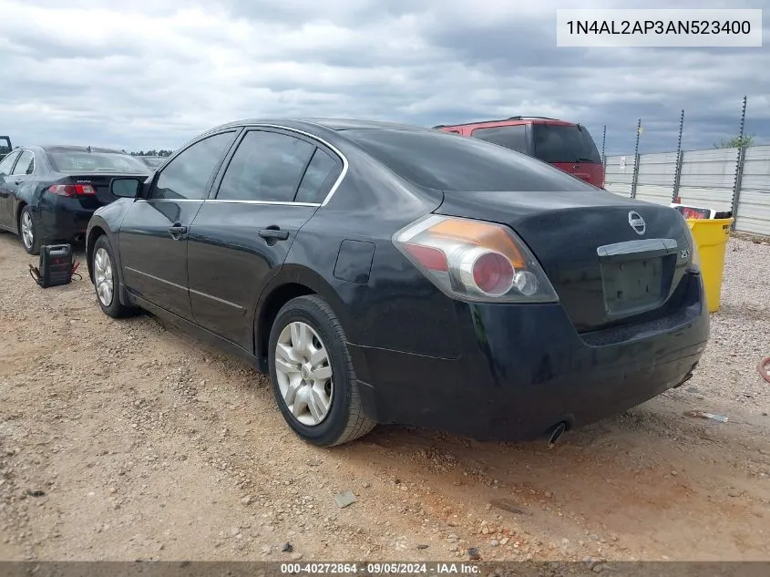 2010 Nissan Altima 2.5 S VIN: 1N4AL2AP3AN523400 Lot: 40272864