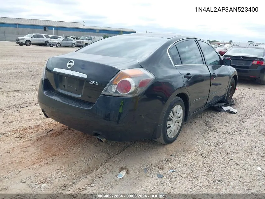 2010 Nissan Altima 2.5 S VIN: 1N4AL2AP3AN523400 Lot: 40272864