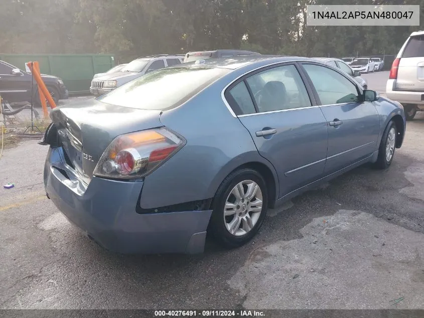 2010 Nissan Altima 2.5 S VIN: 1N4AL2AP5AN480047 Lot: 40276491