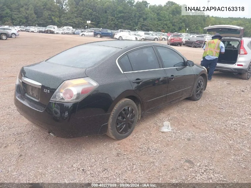 2010 Nissan Altima 2.5 S VIN: 1N4AL2AP9AC163318 Lot: 40277859