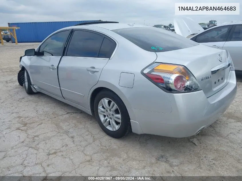 2010 Nissan Altima 2.5 S VIN: 1N4AL2AP8AN464683 Lot: 40281967