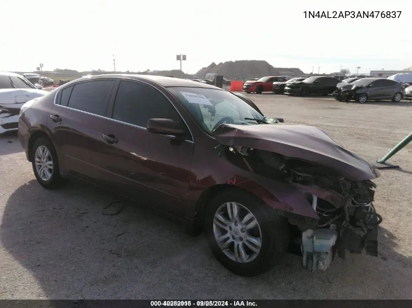 2010 Nissan Altima 2.5 S VIN: 1N4AL2AP3AN476837 Lot: 40282015