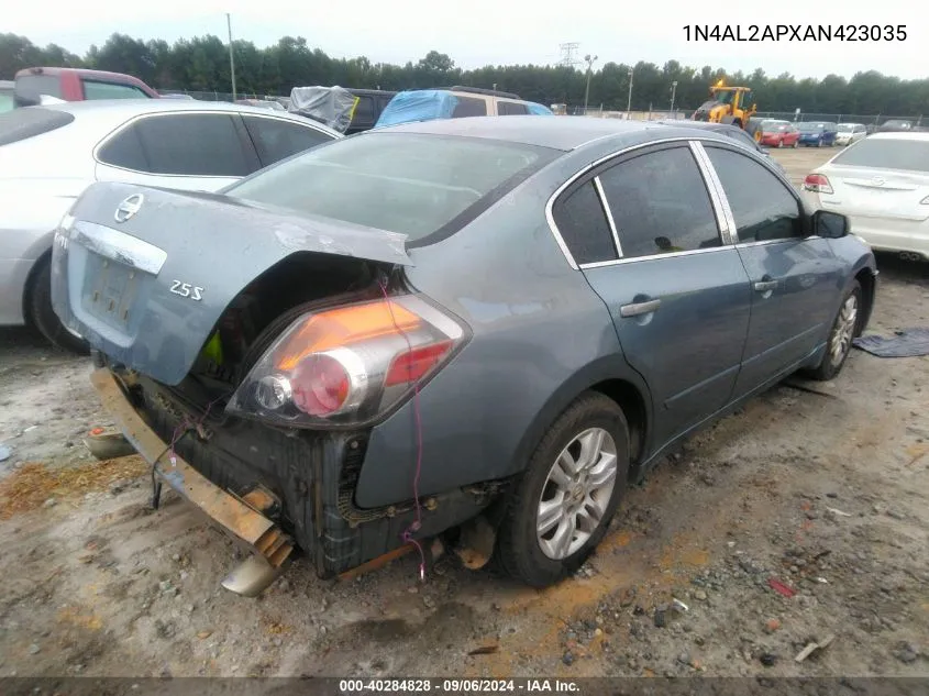 2010 Nissan Altima 2.5 S VIN: 1N4AL2APXAN423035 Lot: 40284828