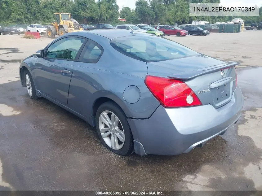 2010 Nissan Altima 2.5 S VIN: 1N4AL2EP8AC170349 Lot: 40285392