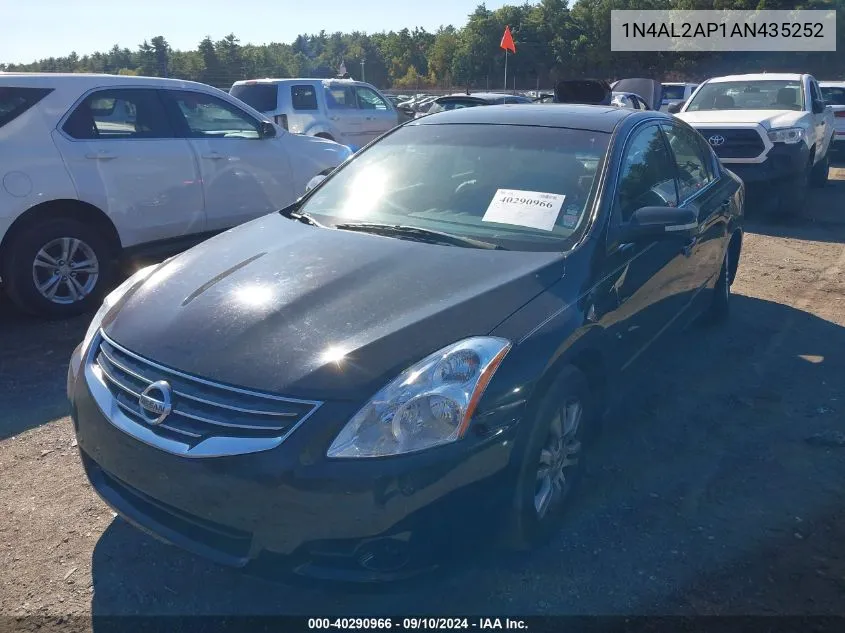 2010 Nissan Altima 2.5 S VIN: 1N4AL2AP1AN435252 Lot: 40290966