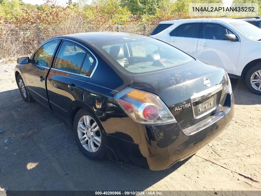 2010 Nissan Altima 2.5 S VIN: 1N4AL2AP1AN435252 Lot: 40290966