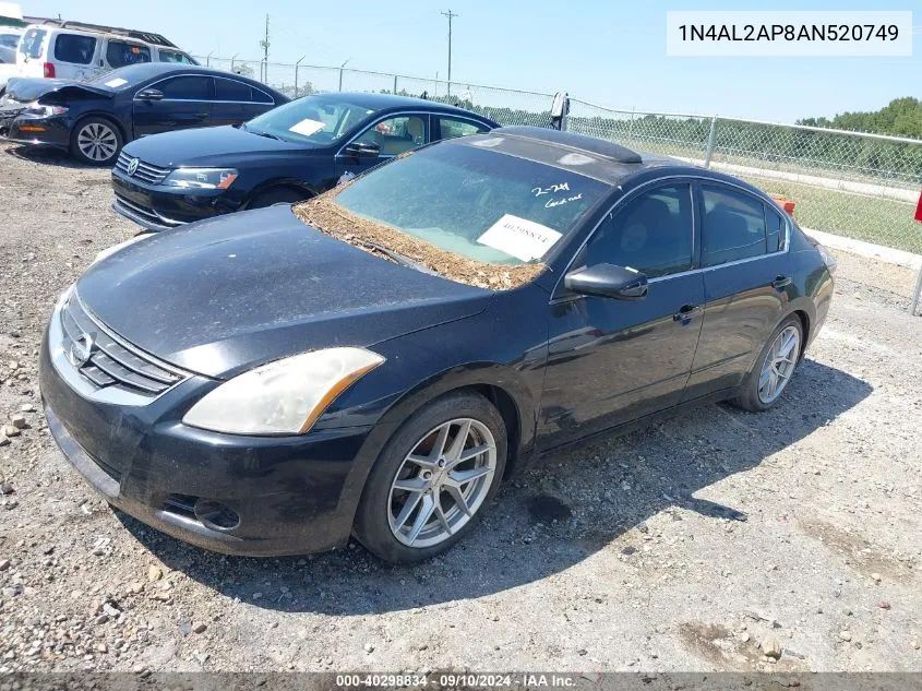 2010 Nissan Altima S VIN: 1N4AL2AP8AN520749 Lot: 40298834