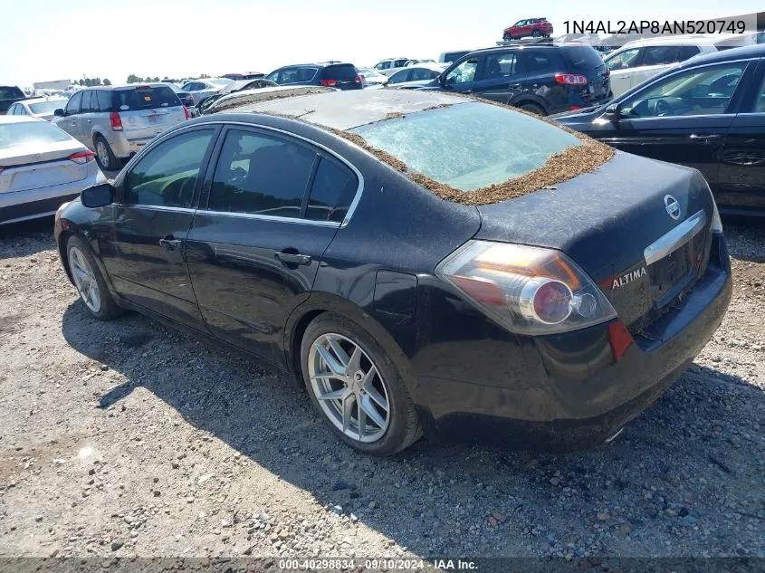 2010 Nissan Altima S VIN: 1N4AL2AP8AN520749 Lot: 40298834