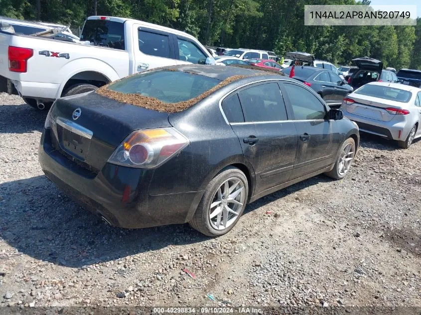 2010 Nissan Altima S VIN: 1N4AL2AP8AN520749 Lot: 40298834