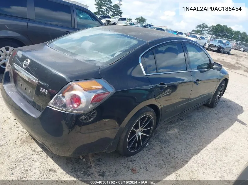 2010 Nissan Altima 2.5 S VIN: 1N4AL2AP0AC186454 Lot: 40301762