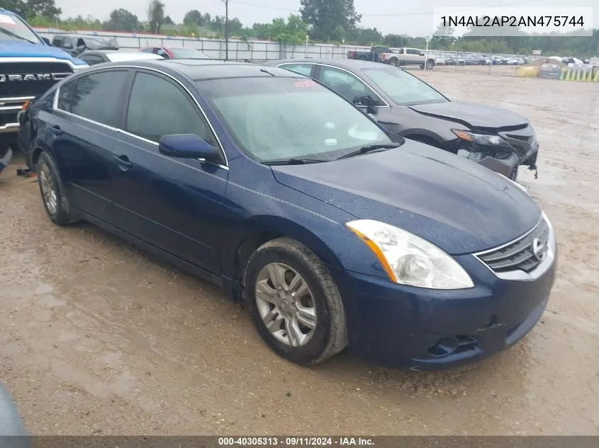 2010 Nissan Altima S VIN: 1N4AL2AP2AN475744 Lot: 40305313