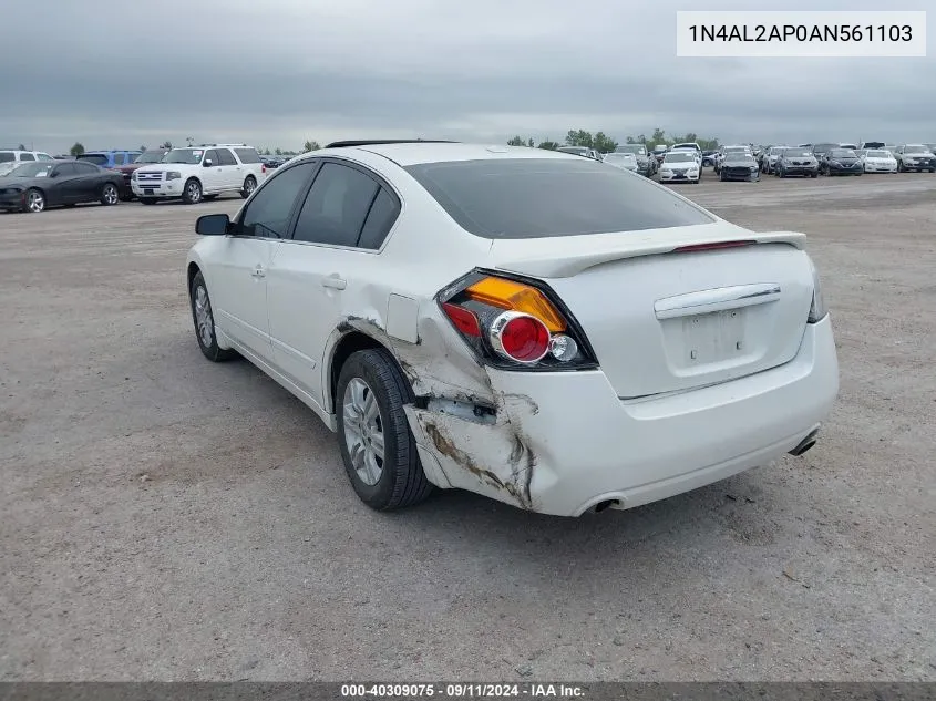 2010 Nissan Altima 2.5 Sl VIN: 1N4AL2AP0AN561103 Lot: 40309075