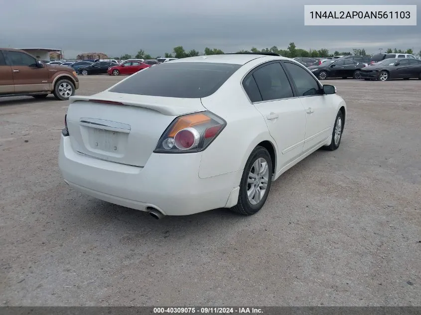 2010 Nissan Altima 2.5 Sl VIN: 1N4AL2AP0AN561103 Lot: 40309075