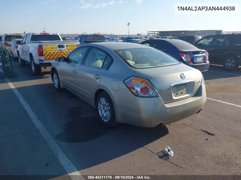 2010 Nissan Altima S VIN: 1N4AL2AP3AN444938 Lot: 40311179