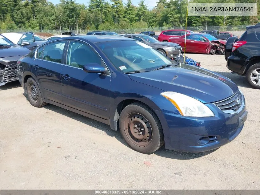 2010 Nissan Altima S VIN: 1N4AL2AP3AN476546 Lot: 40318339