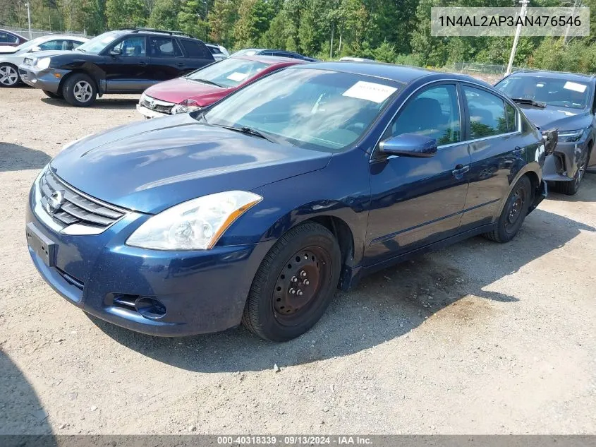 2010 Nissan Altima S VIN: 1N4AL2AP3AN476546 Lot: 40318339