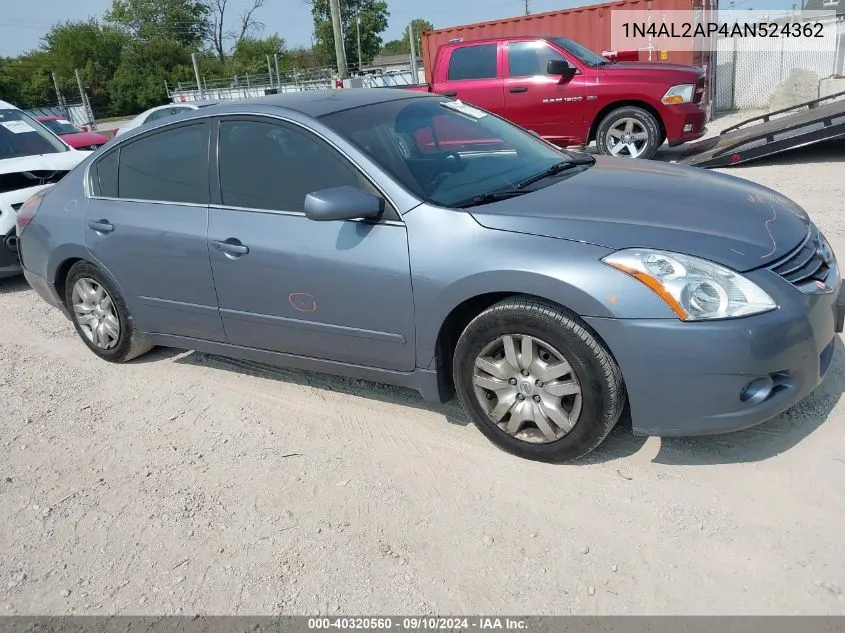 2010 Nissan Altima 2.5 S VIN: 1N4AL2AP4AN524362 Lot: 40320560