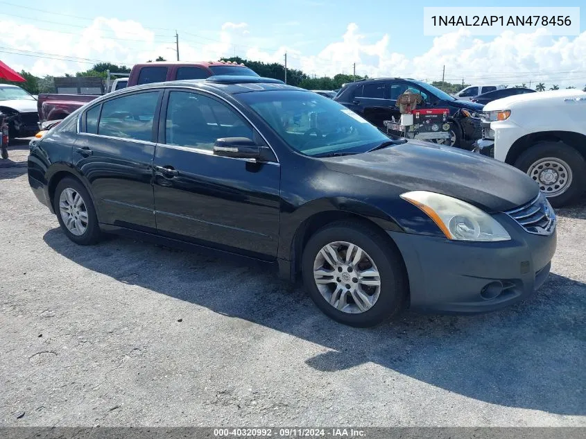 2010 Nissan Altima S VIN: 1N4AL2AP1AN478456 Lot: 40320992