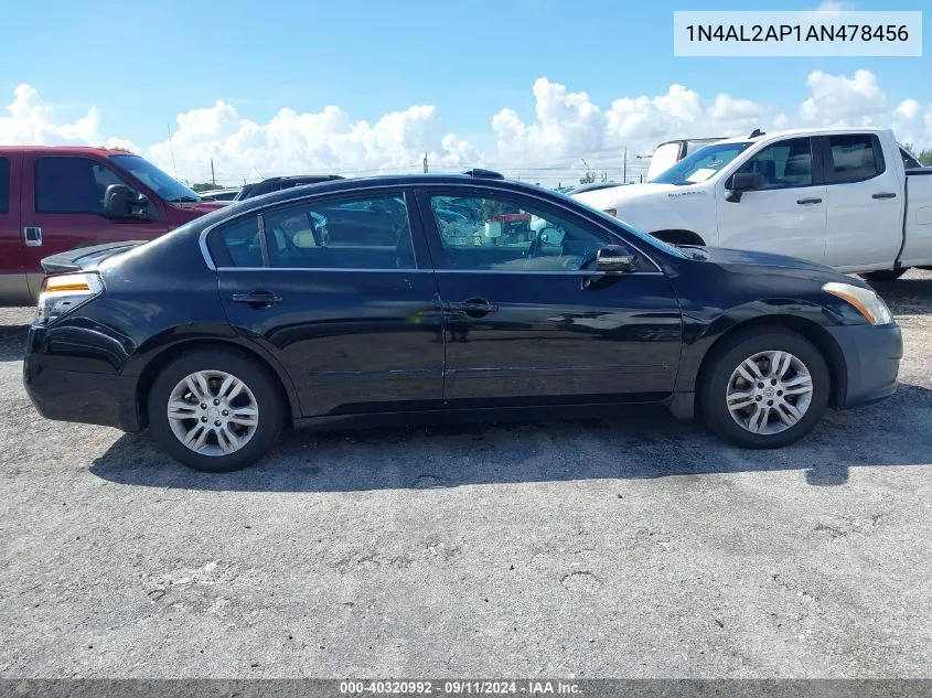 2010 Nissan Altima S VIN: 1N4AL2AP1AN478456 Lot: 40320992