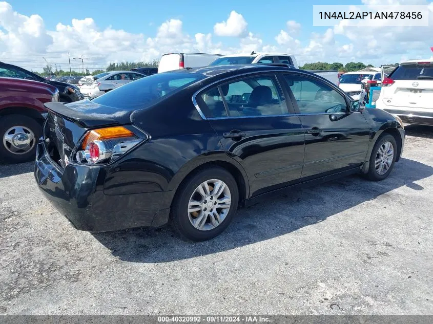 2010 Nissan Altima S VIN: 1N4AL2AP1AN478456 Lot: 40320992