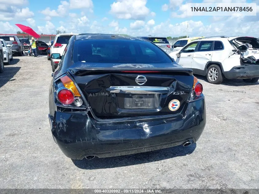 2010 Nissan Altima S VIN: 1N4AL2AP1AN478456 Lot: 40320992